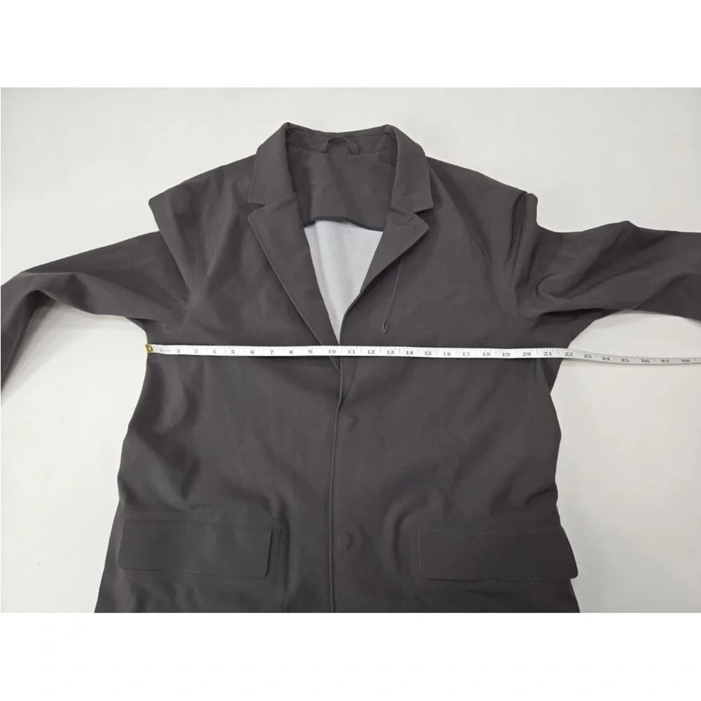 Lululemon Lab Snap Front Blazer Jacket Green Exclusive Size M/L Mens
